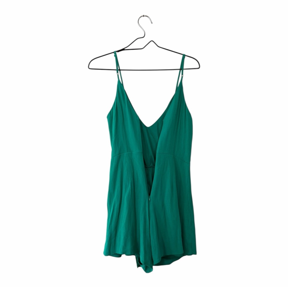 superdown Green Karen Wrap Romper Women’s Size Small - Picture 4 of 15